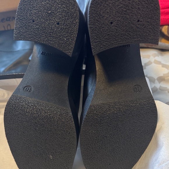 Aqua Black Heeled Platform Boots - Picture 4 of 8